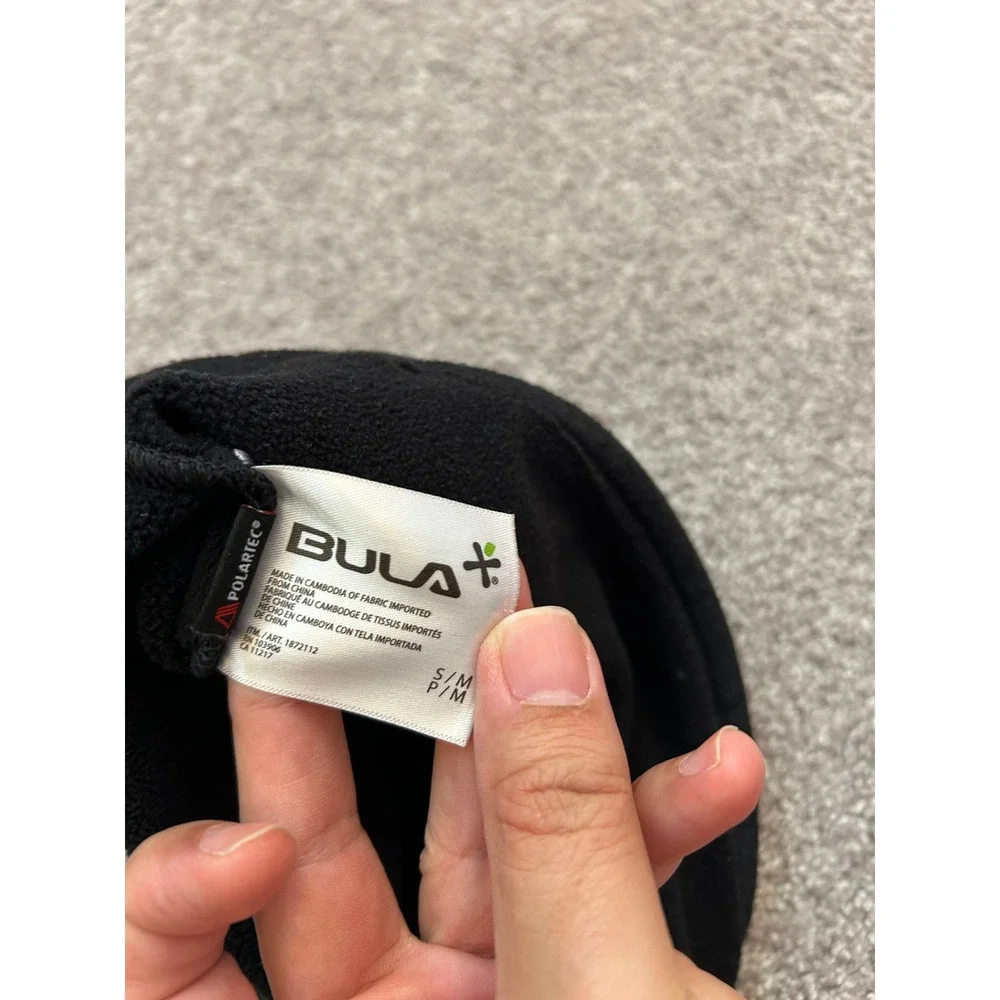 Bula Neck Gaiter Unisex S/M Black Good Polartec Fleece Lined Winter Tube Scarf